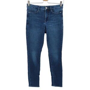 Athleta Sculptek Women 2 Skinny Slim Stretch Medium Wash Blue Jeans Cotton Blend